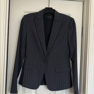 Dark Gray Pinstripe Blazer